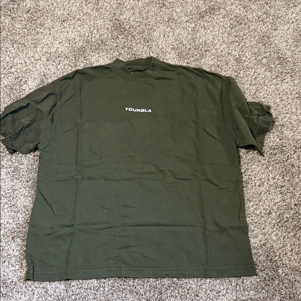 YoungLA Men's Olive Short Sleeve Tee